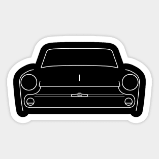 Austin Cambridge A60 classic car outline graphic (white) Sticker